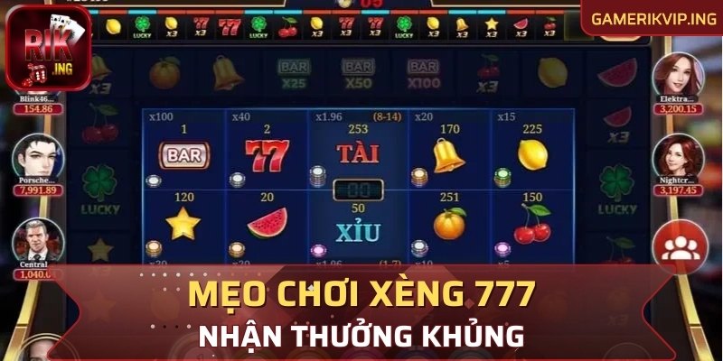 Các mẹo chơi Xèng 777 Rikvip nhận thưởng khủng