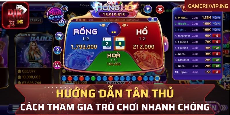 Hướng dẫn tân thủ cách tham gia trò chơi nhanh chóng