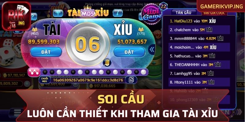 Soi cầu luôn cần thiết khi tham gia Tài Xỉu